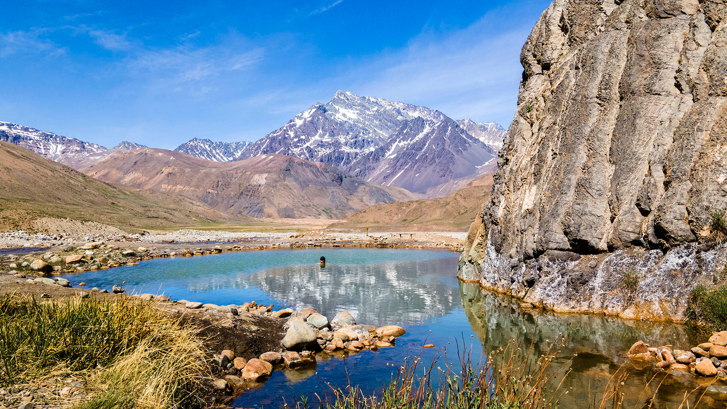 Full Day Cajón del Maipo: Rafting + Termas Plan A