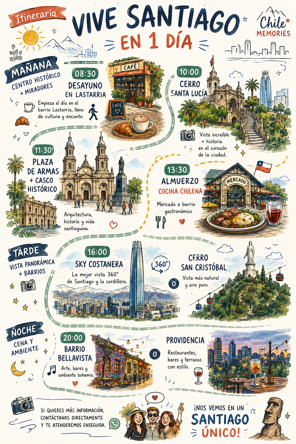 Santiago en 1 día